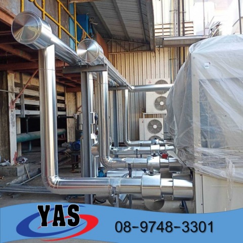 Air cooled chiller 40 tons "Midea" 2 set & AHU